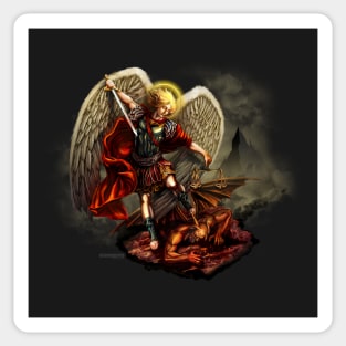 Saint Michael Archangel against the Devil Sticker